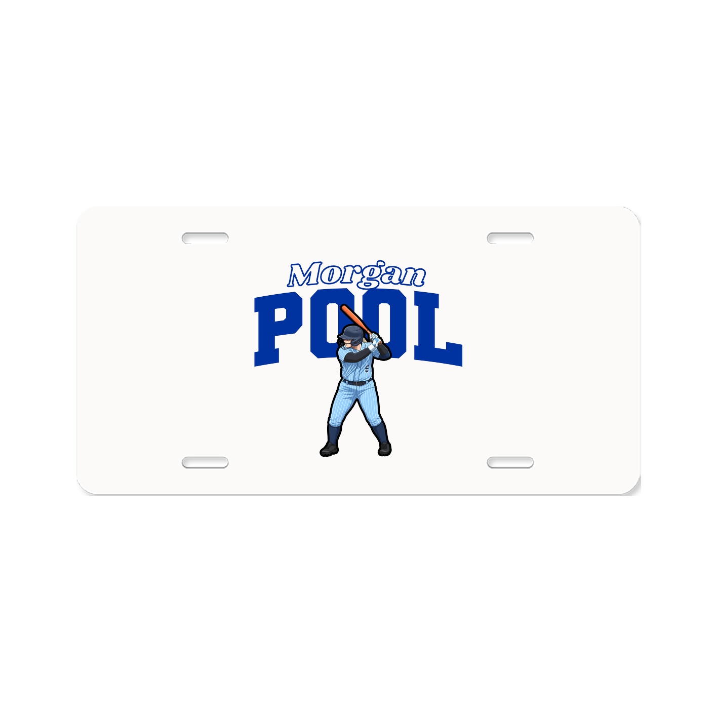 License Plate — Name Arch in Classic