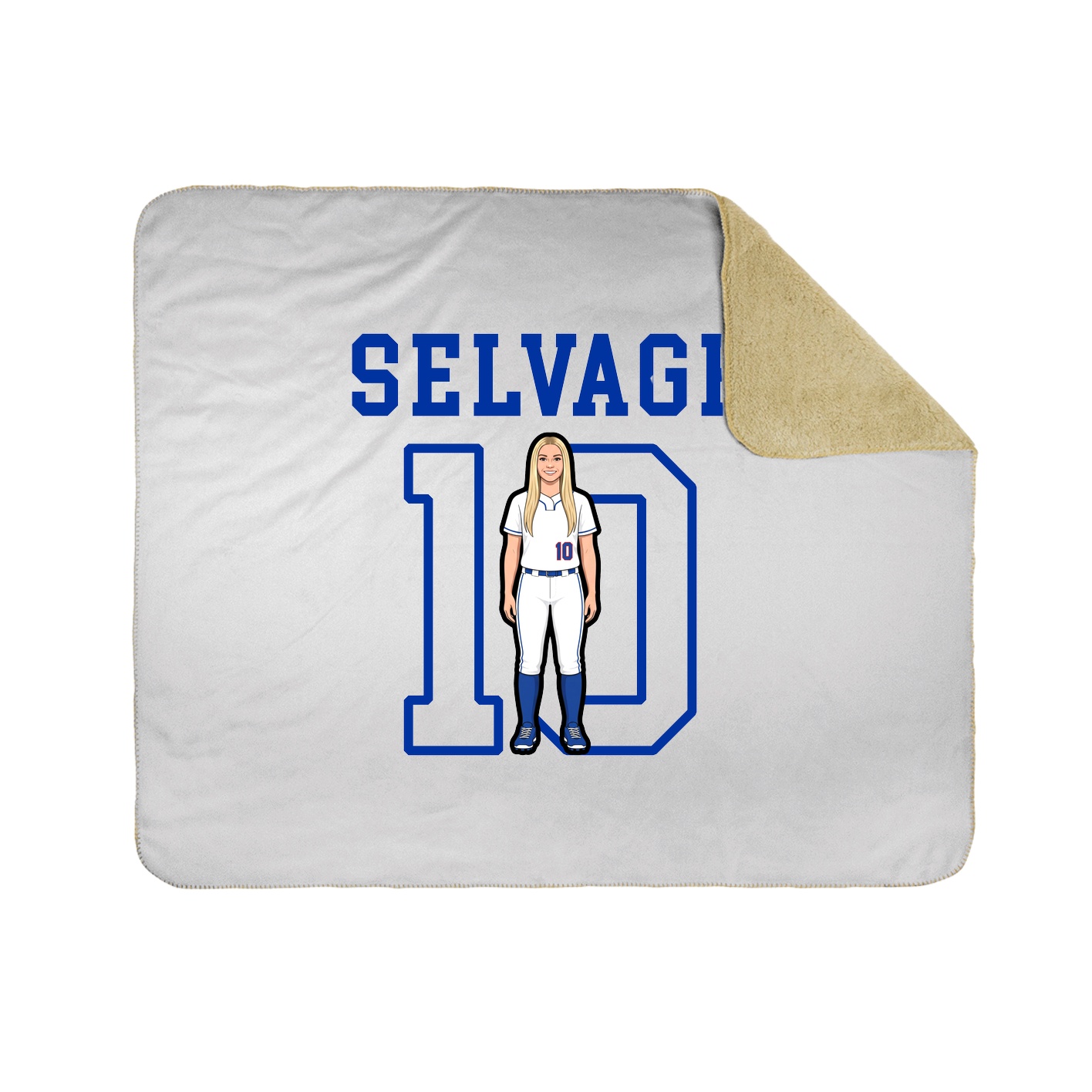 Throw Blanket — Shirsey in White