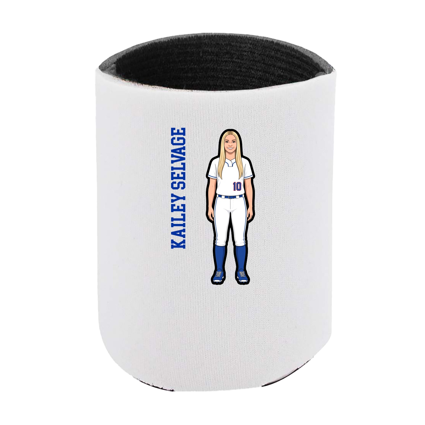 Can Holder — Name Vertical in White