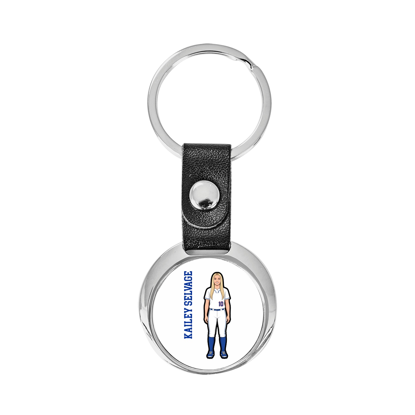 Key Chain — Name Vertical in Classic