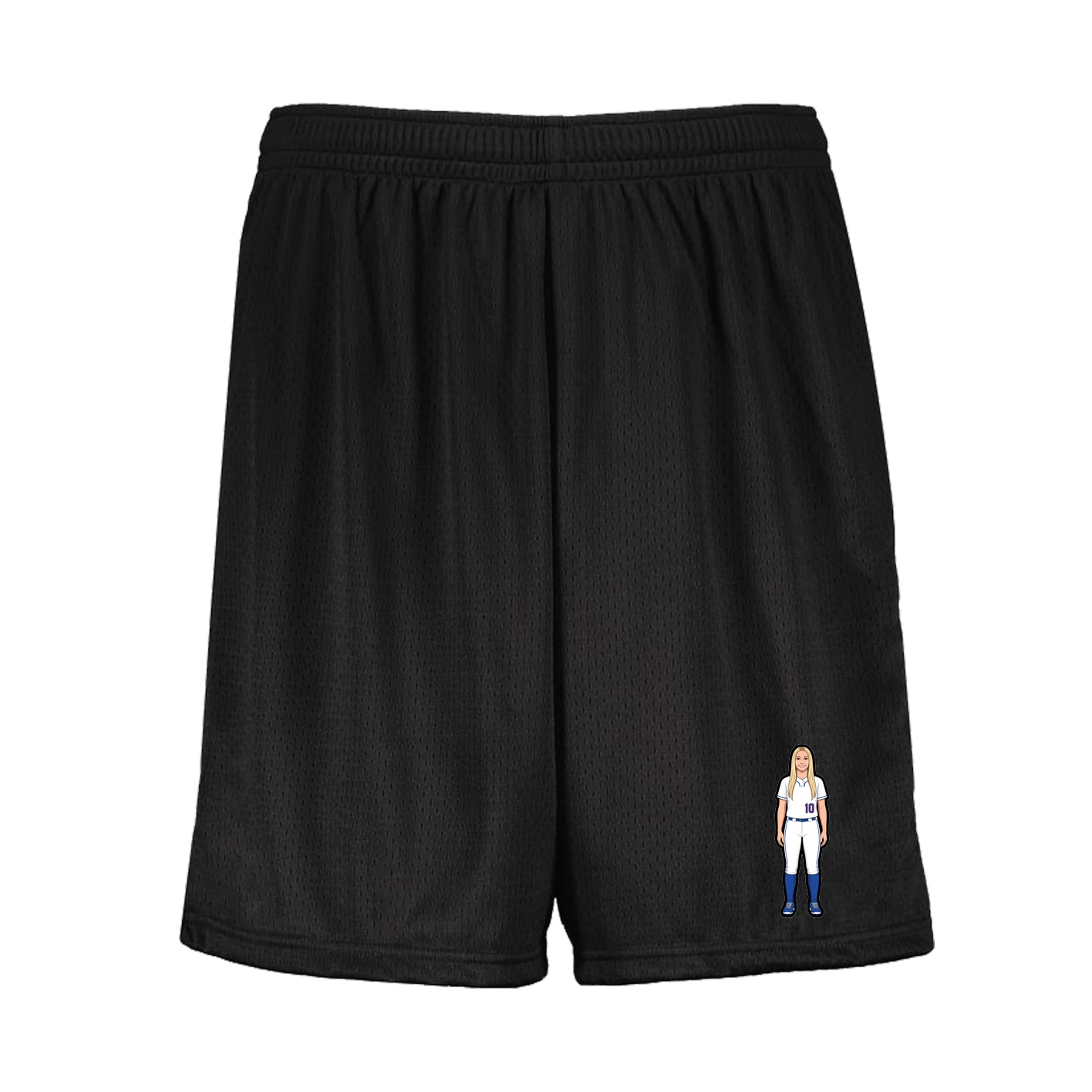 Shorts — Name Vertical in Black
