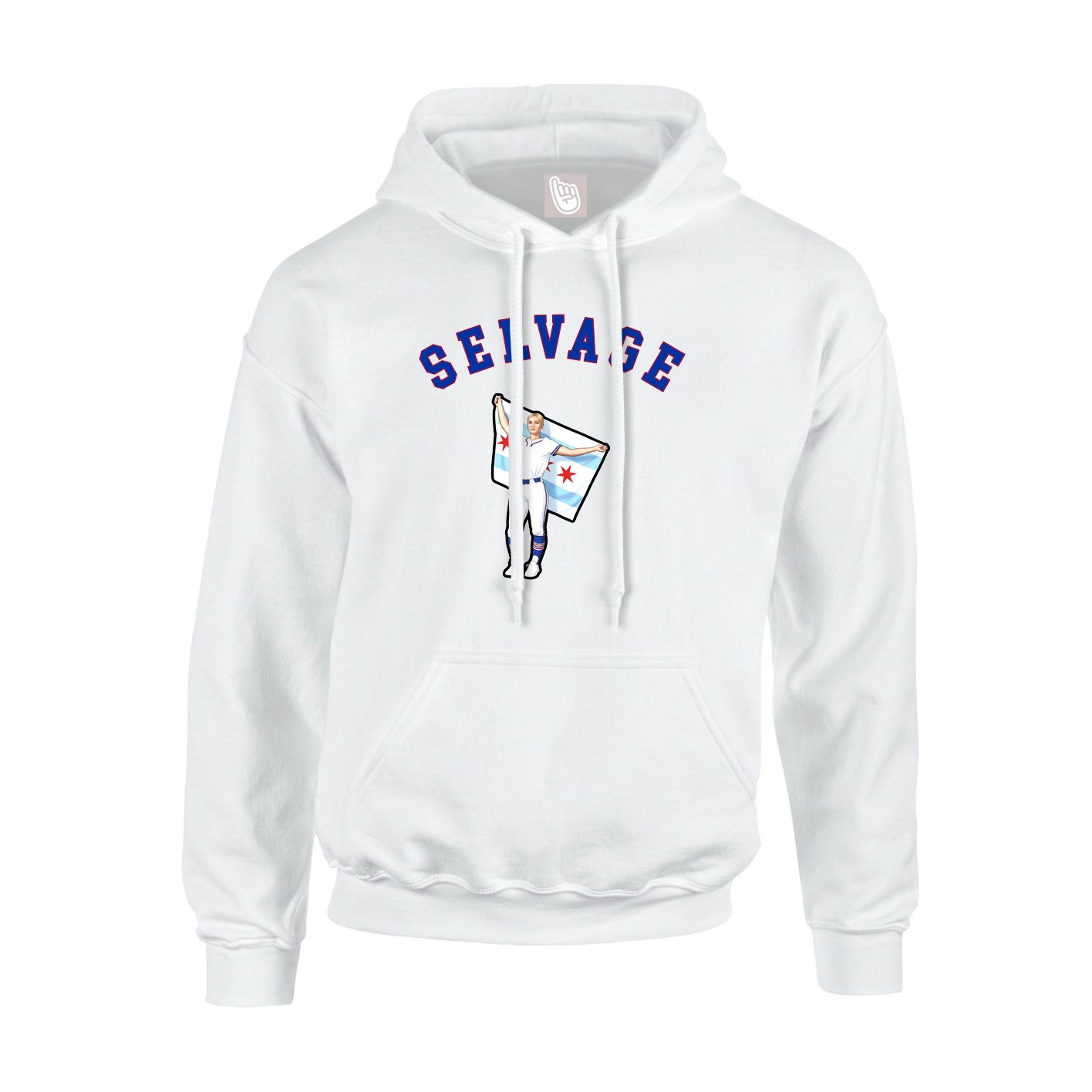 Hoodie — Shirsey Arch in White