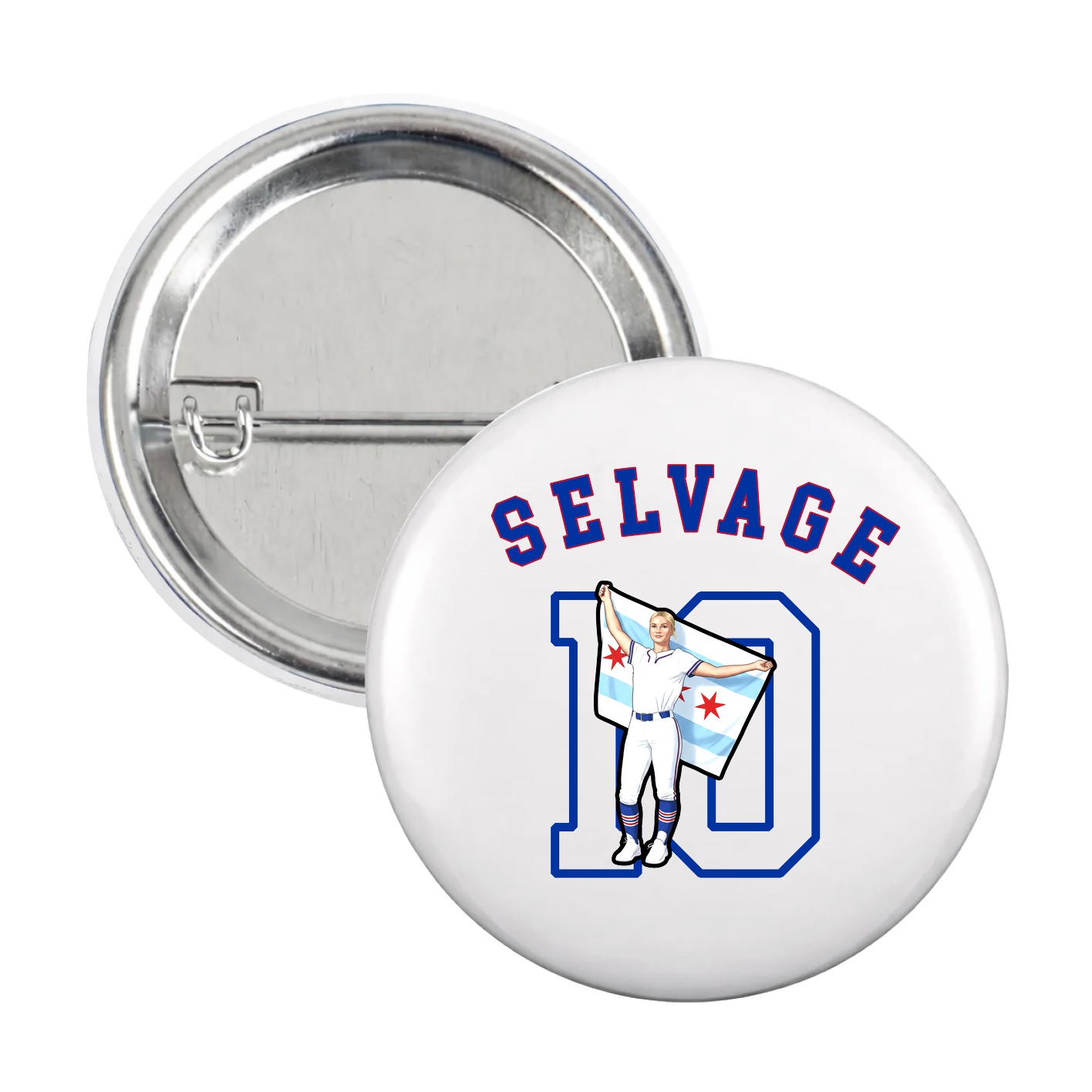 Game Day Button — Shirsey Arch in White