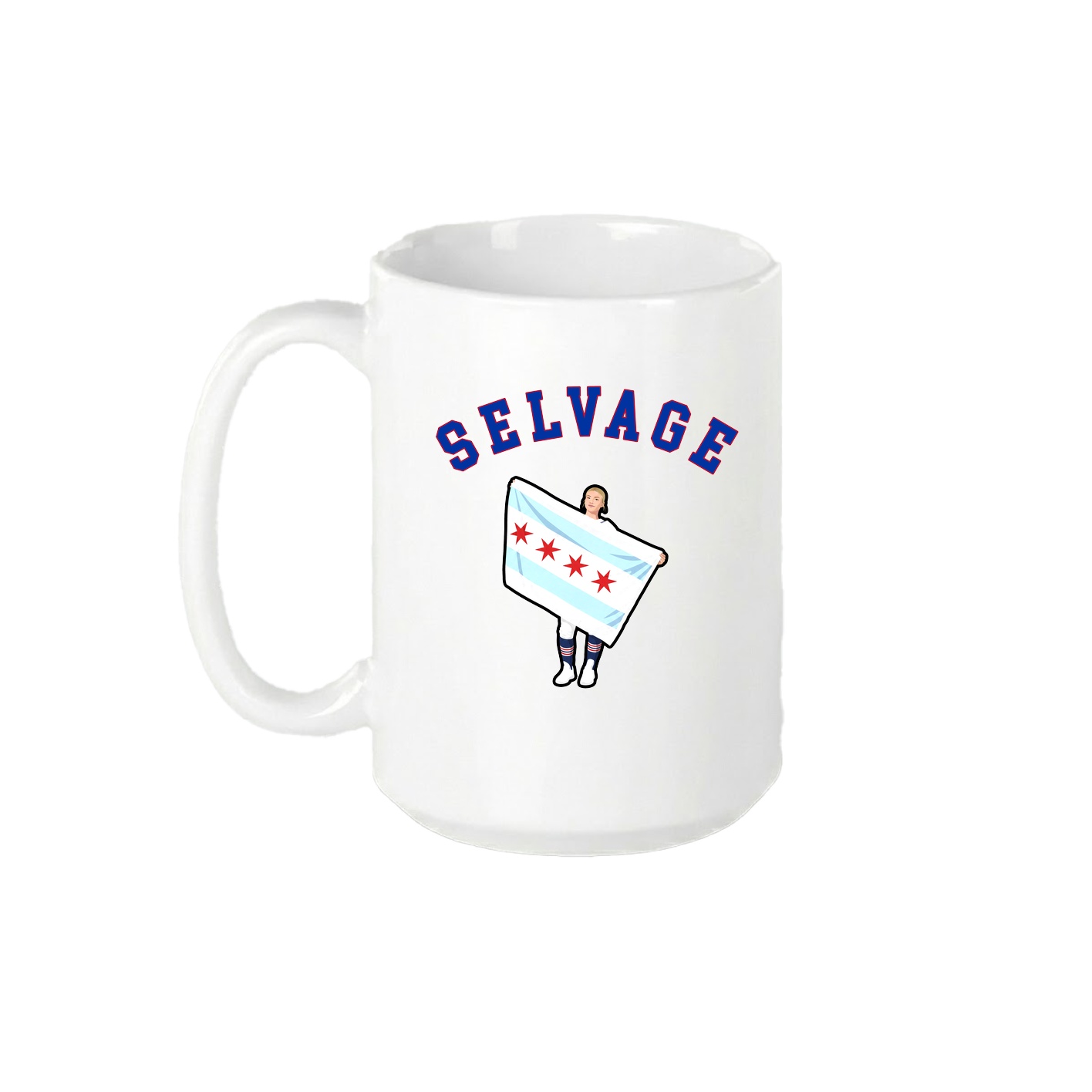 15oz Coffee Mug — Shirsey Arch in White
