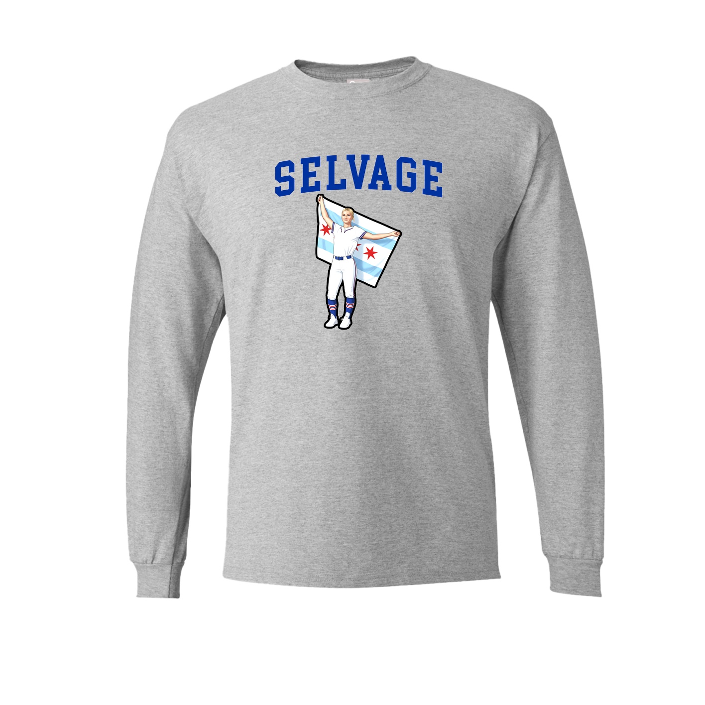 Long Sleeve Tee — Shirsey in Grey