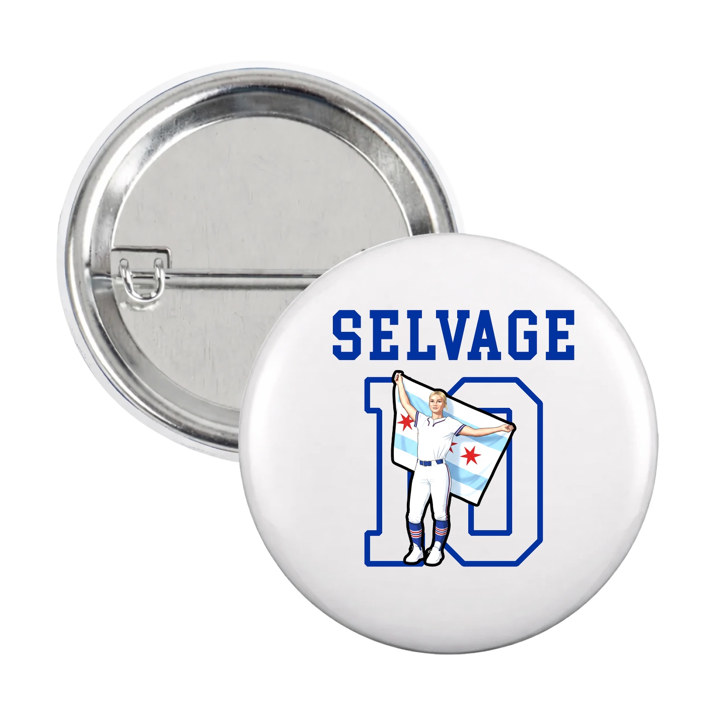 Game Day Button — Shirsey in White