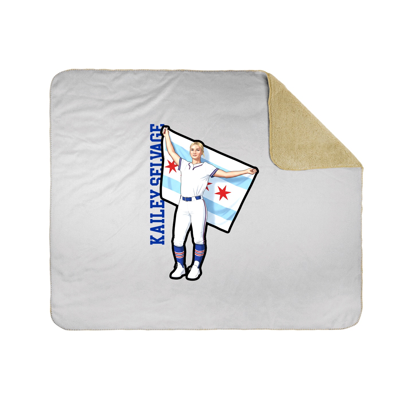 50x60 Sherpa Lined Throw Blanket