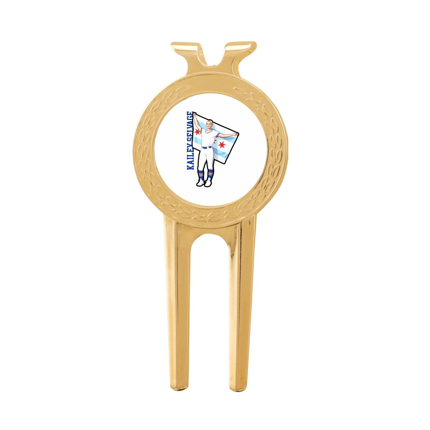 Divot Tool with Ball Marker — Name Vertical in Classic