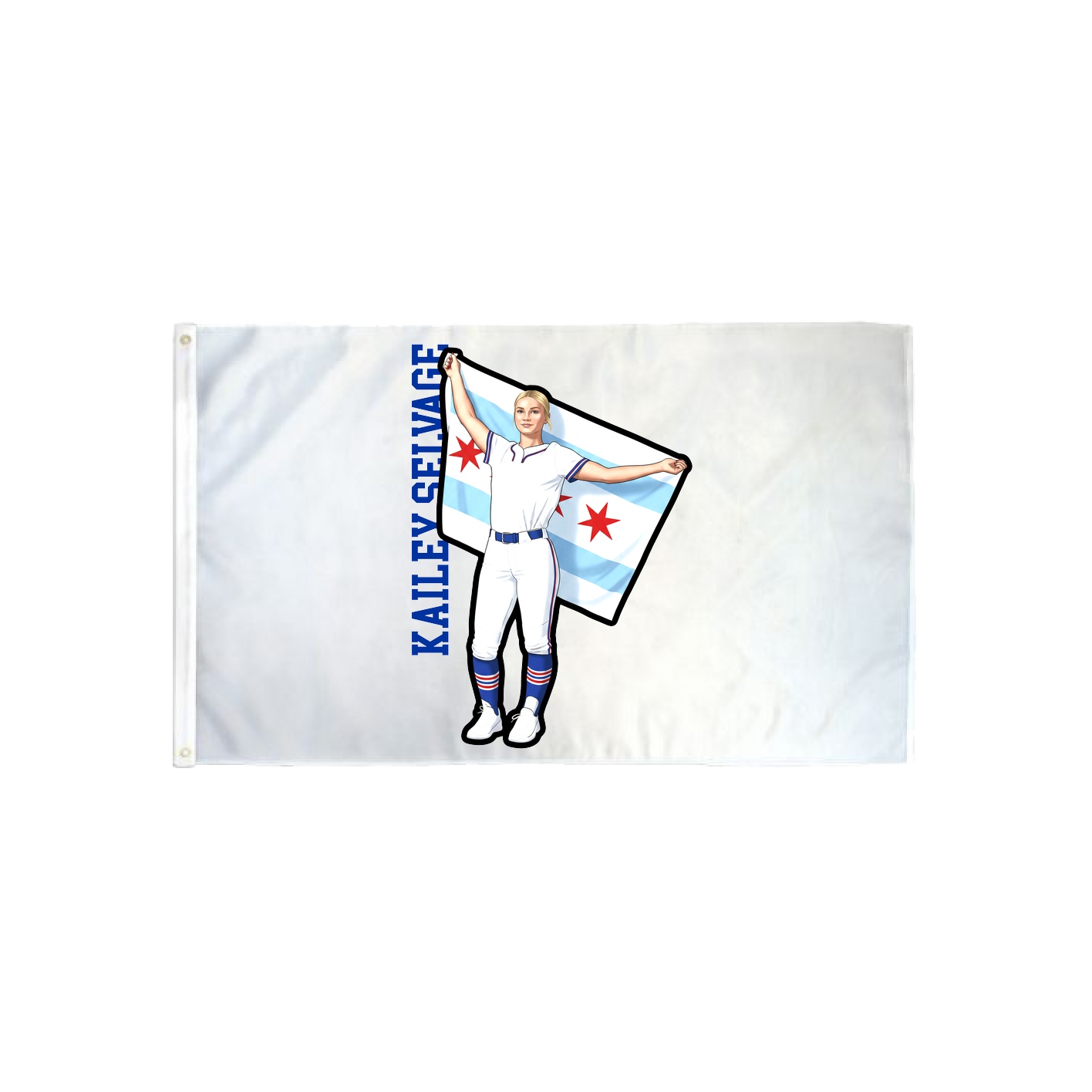 3x5 Flag — Name Vertical in Classic