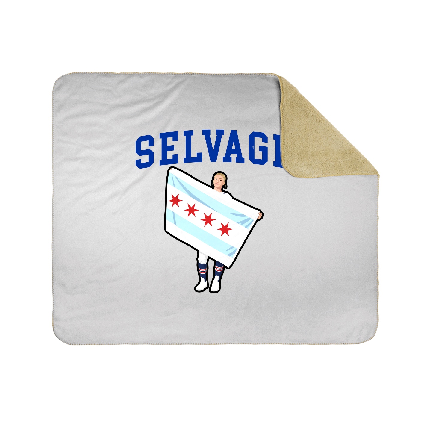 Throw Blanket — Shirsey in White