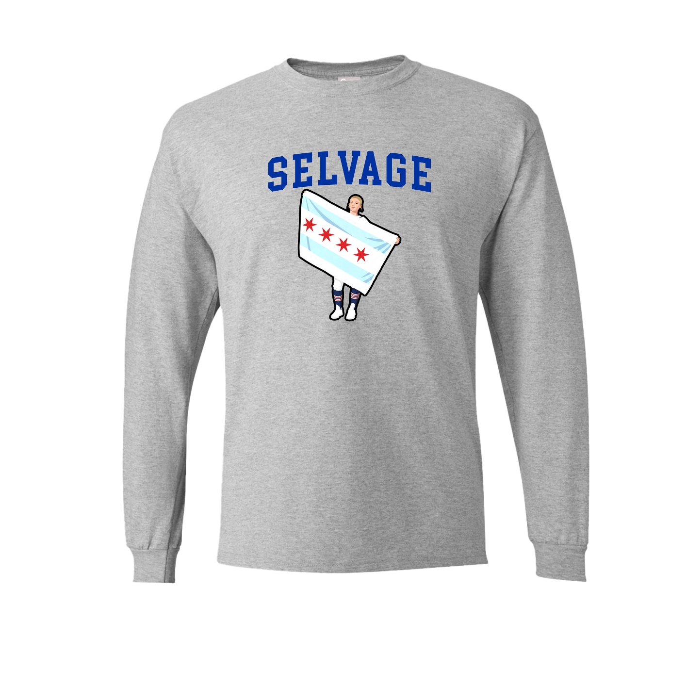Long Sleeve Tee — Shirsey in Grey