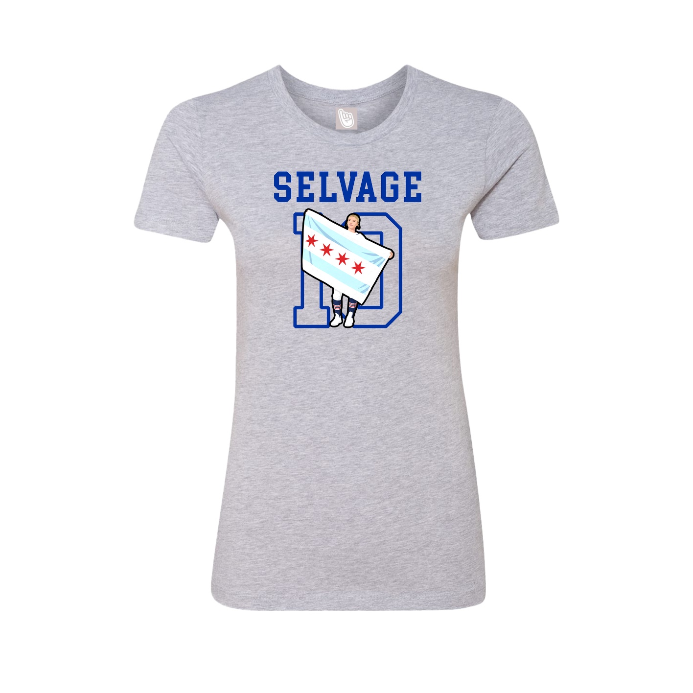 Fitted Women's Tee — Shirsey in Grey