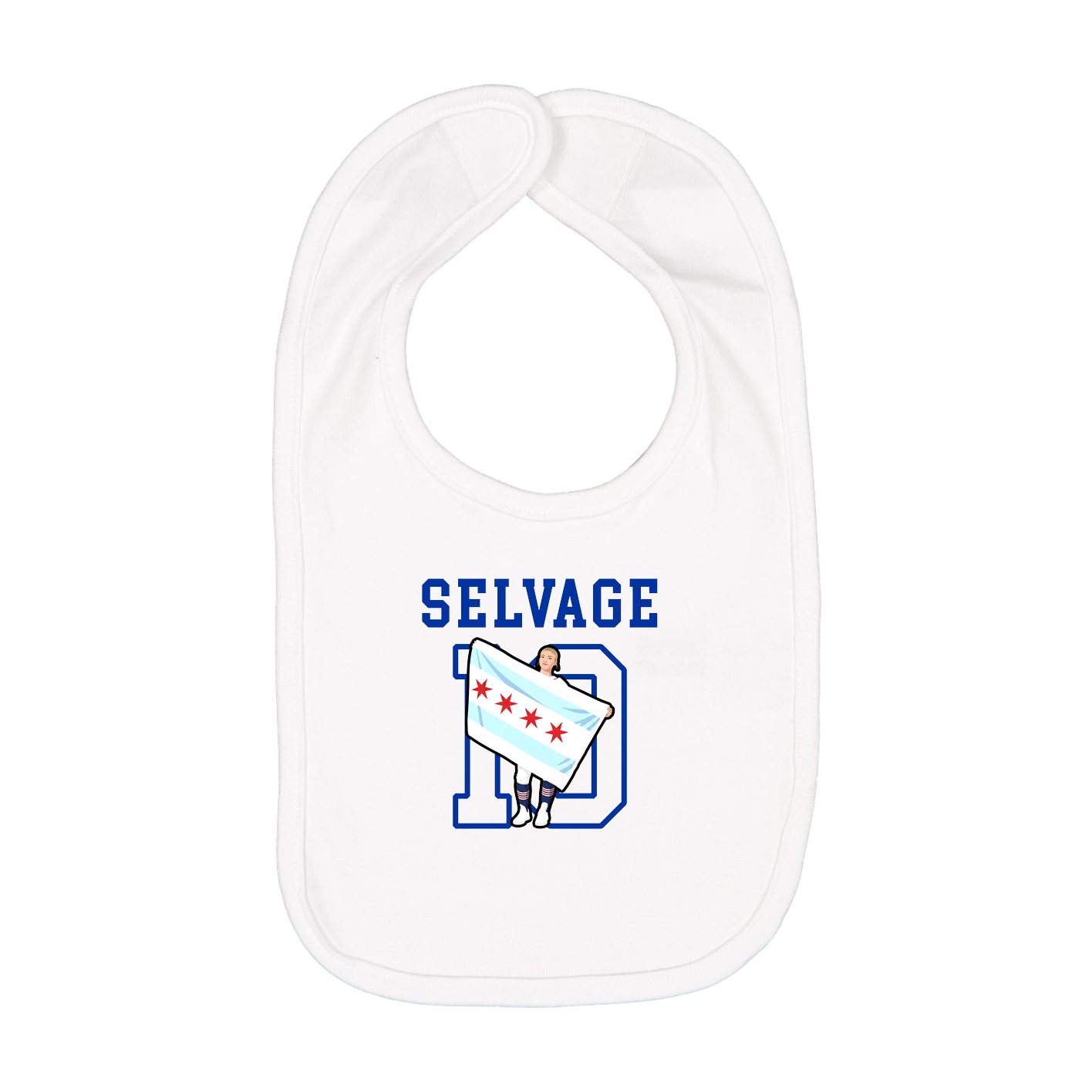 Infant Bib — Shirsey in White