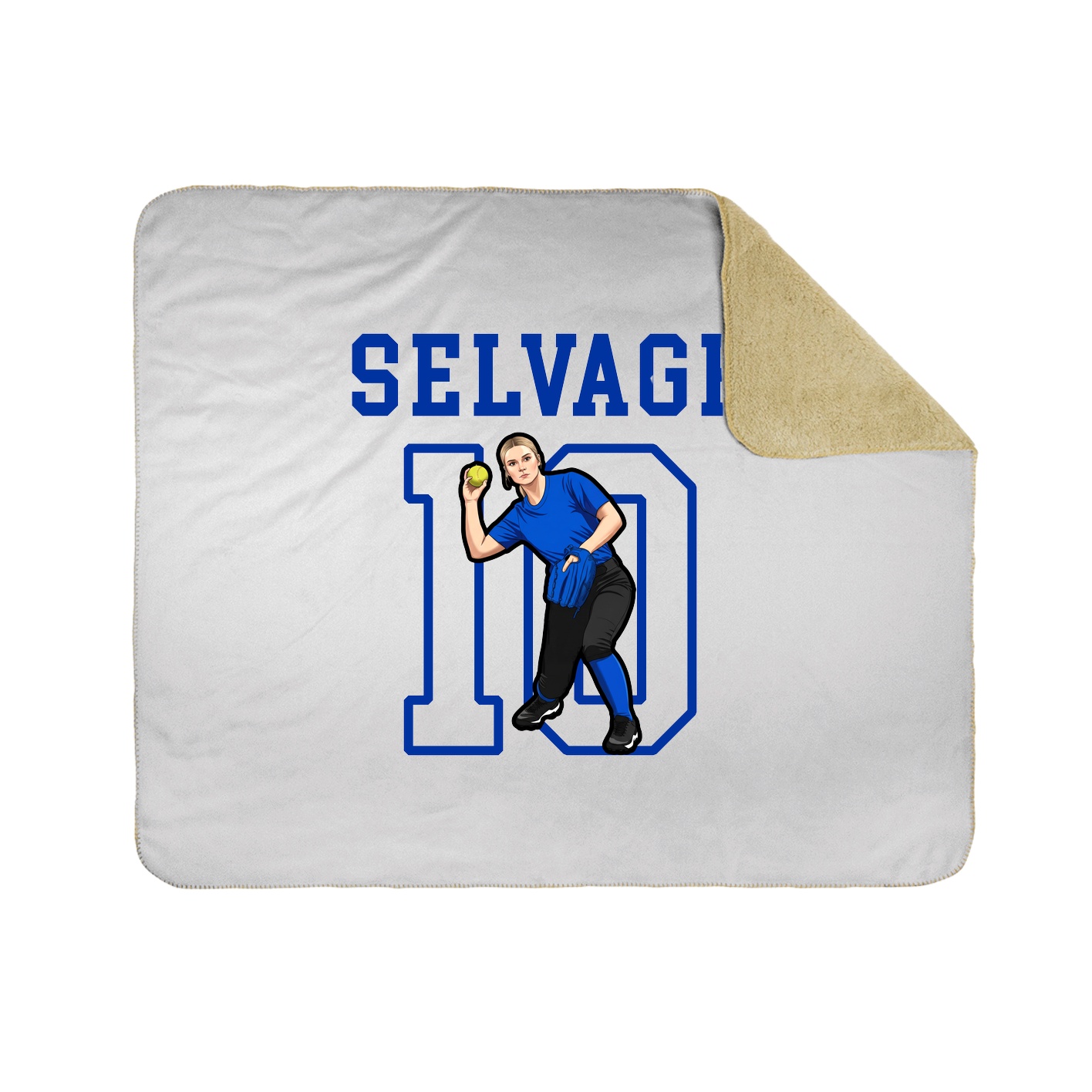 Throw Blanket — Shirsey in White