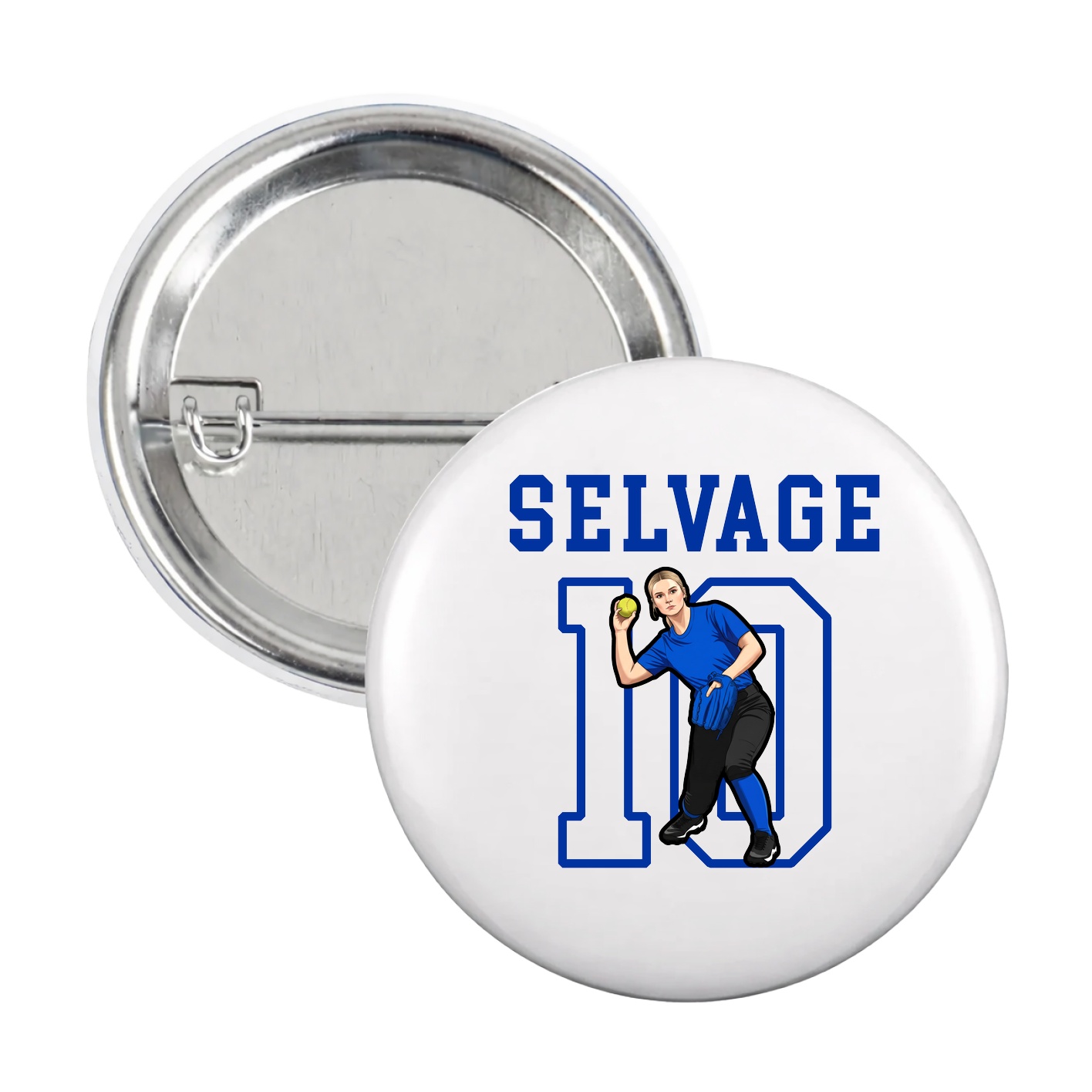 Game Day Button — Shirsey in White