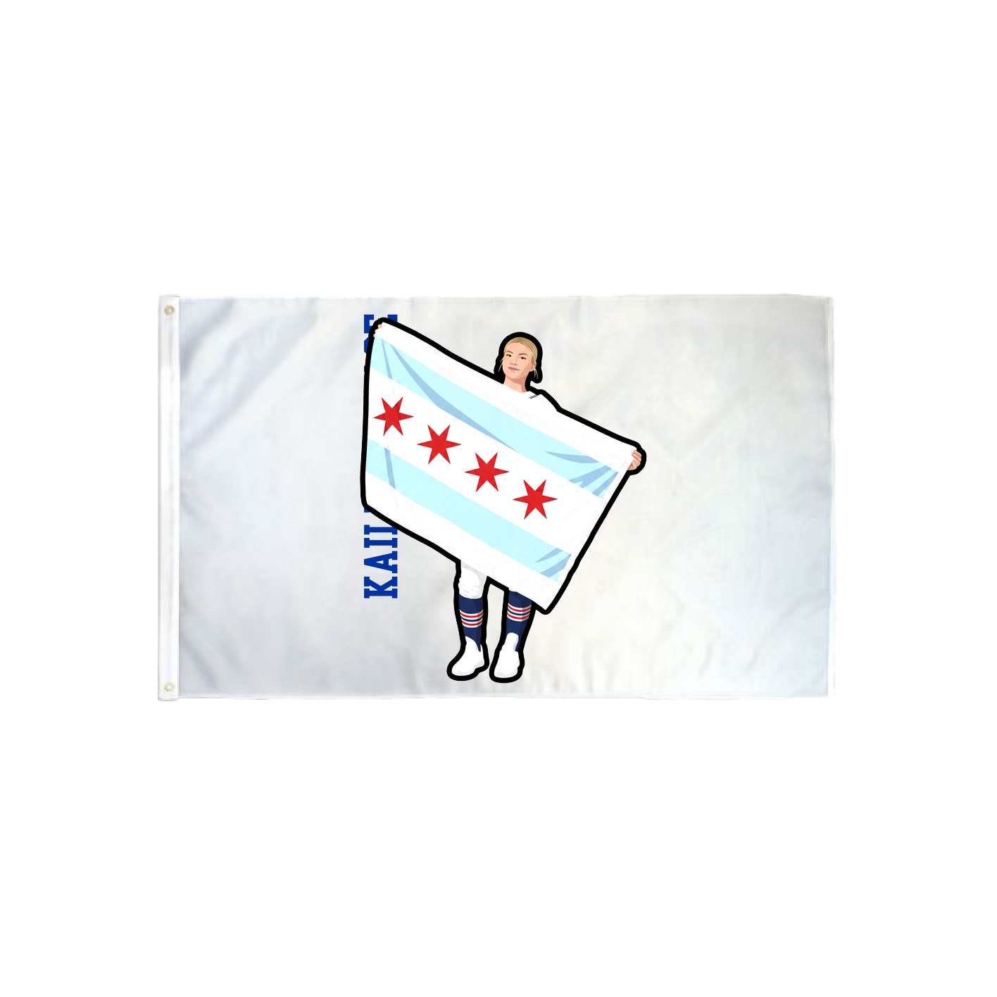 3x5 Flag — Name Vertical in Classic