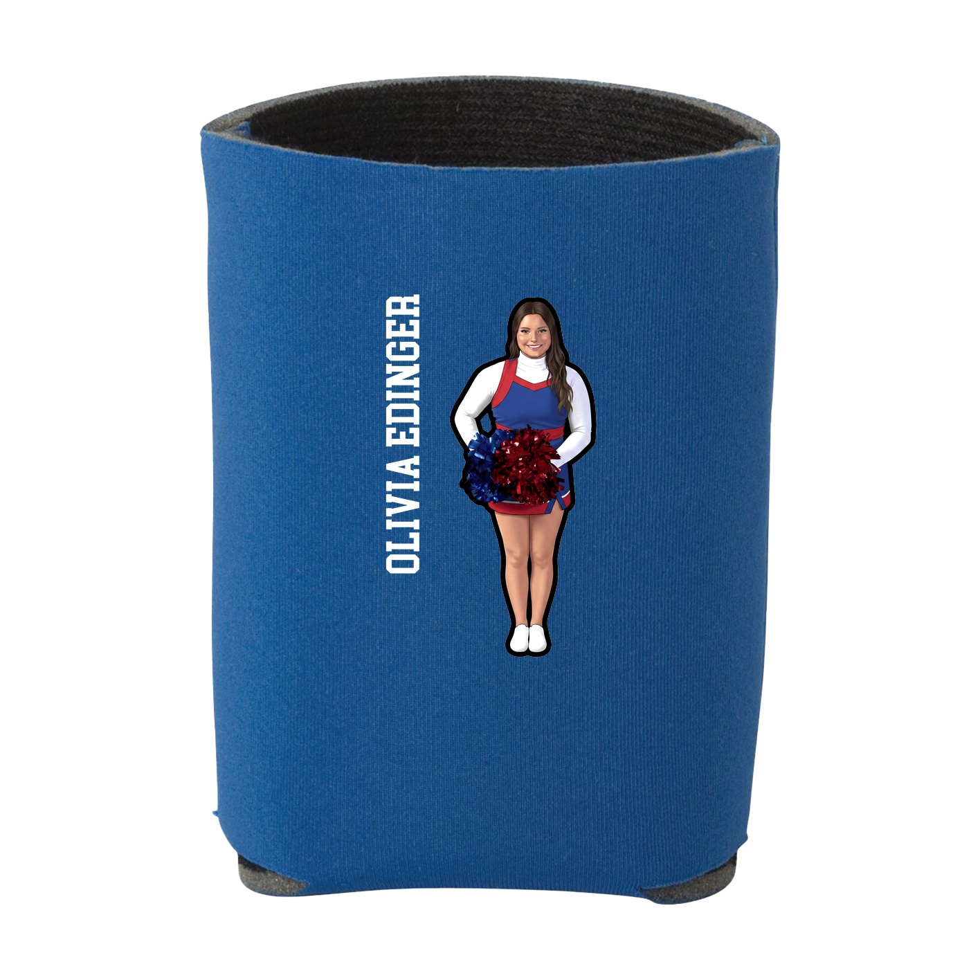 Can Holder — Name Vertical in Royal