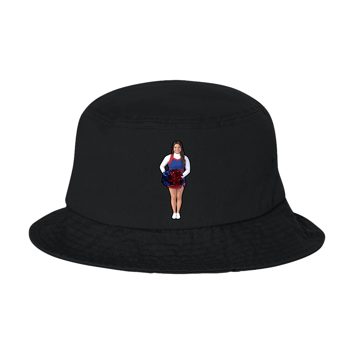 Bucket Cap — Name Vertical in Black