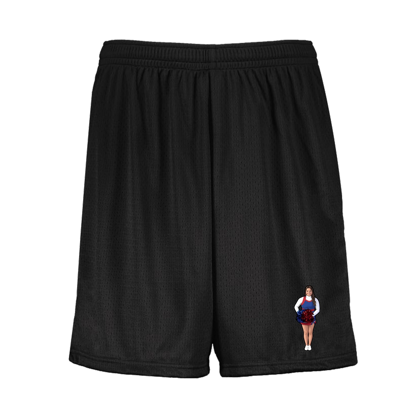 Shorts — Name Vertical in Black