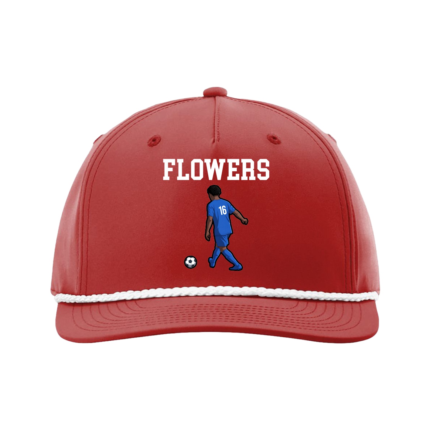 Five-Panel Classic Rope Cap — Shirsey in Red