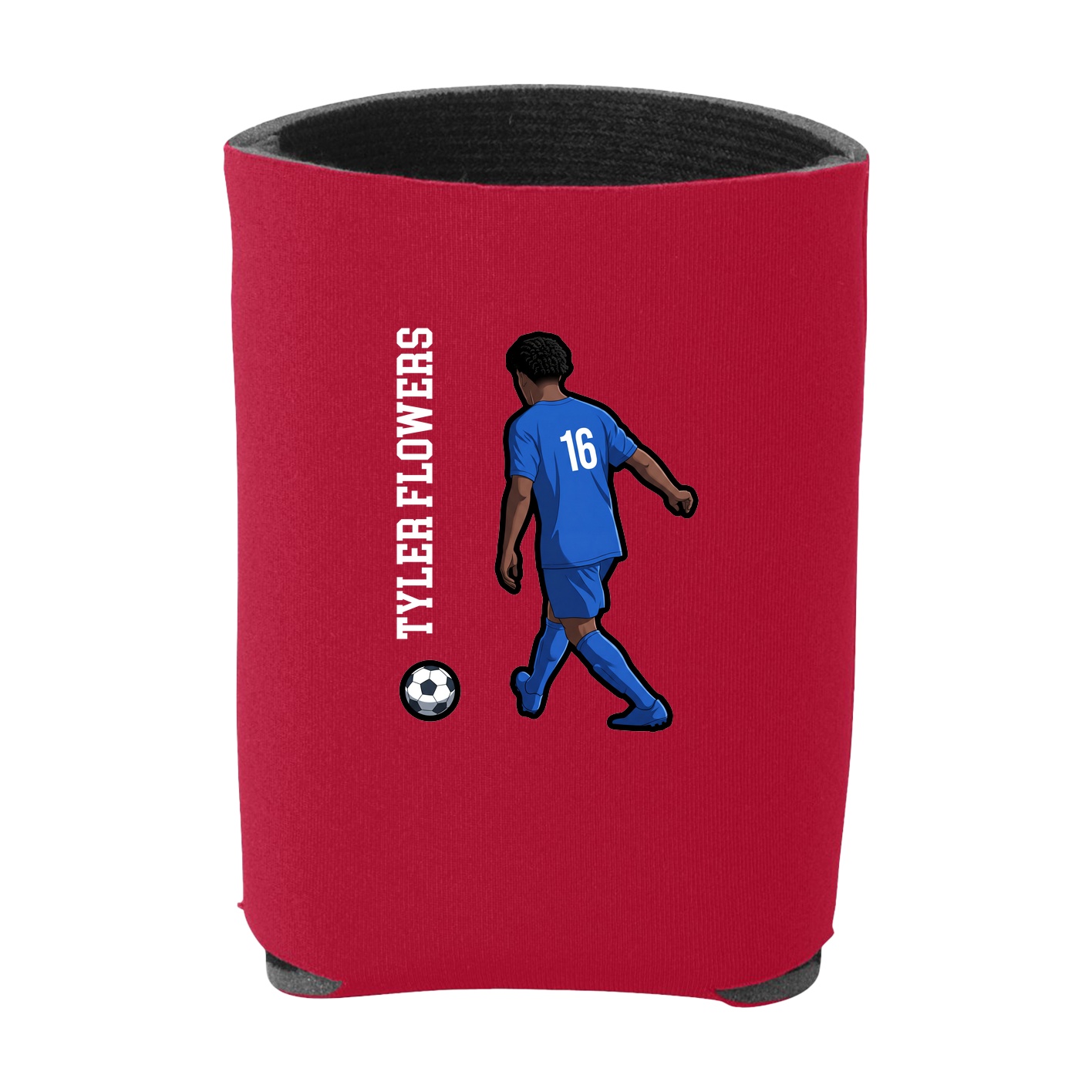 Can Holder — Name Vertical in Red