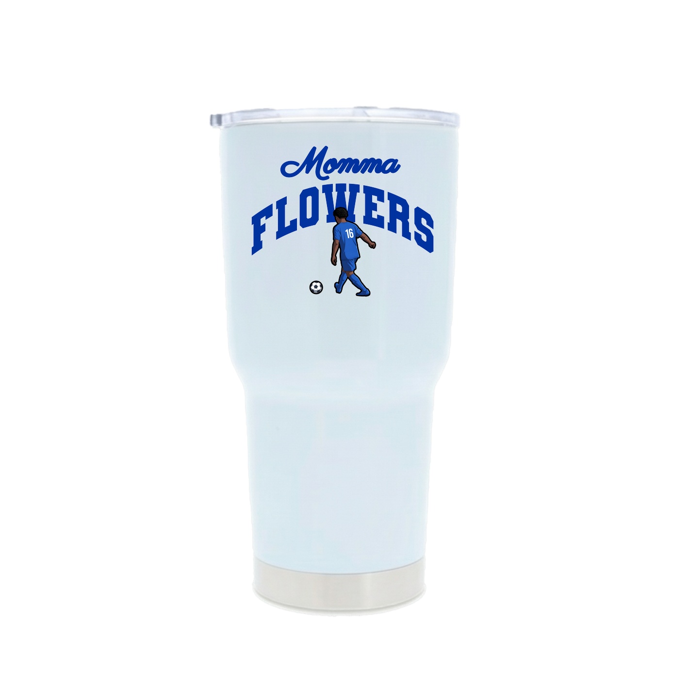 30oz Stainless Steel Tumbler — Mothers Day Arch in White
