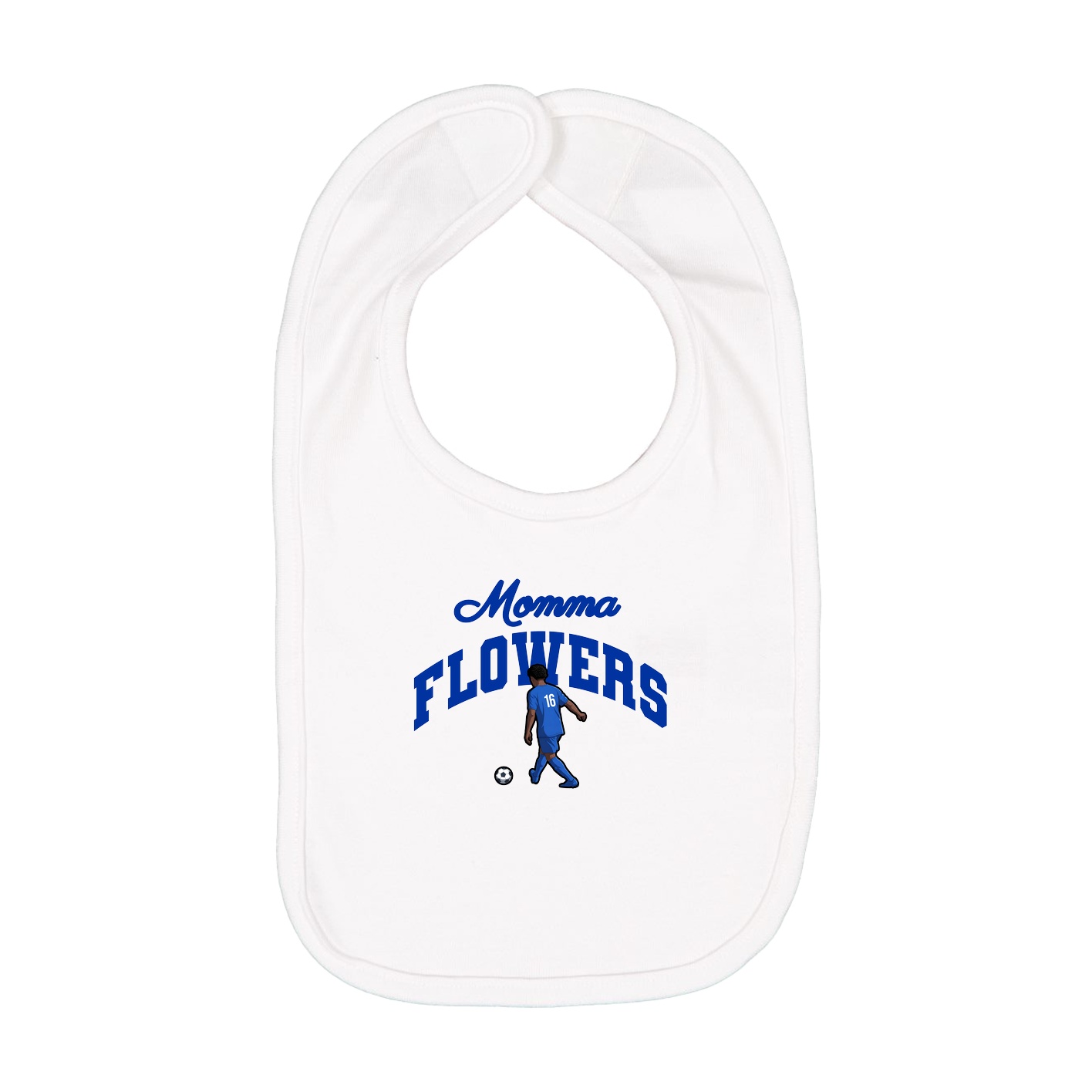 Infant Bib — Mothers Day Arch in White