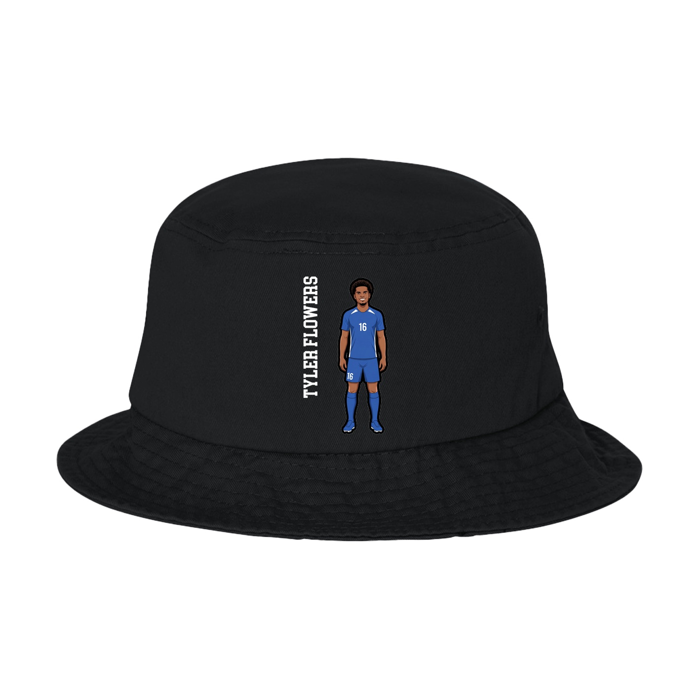 Bucket Cap — Name Vertical in Black