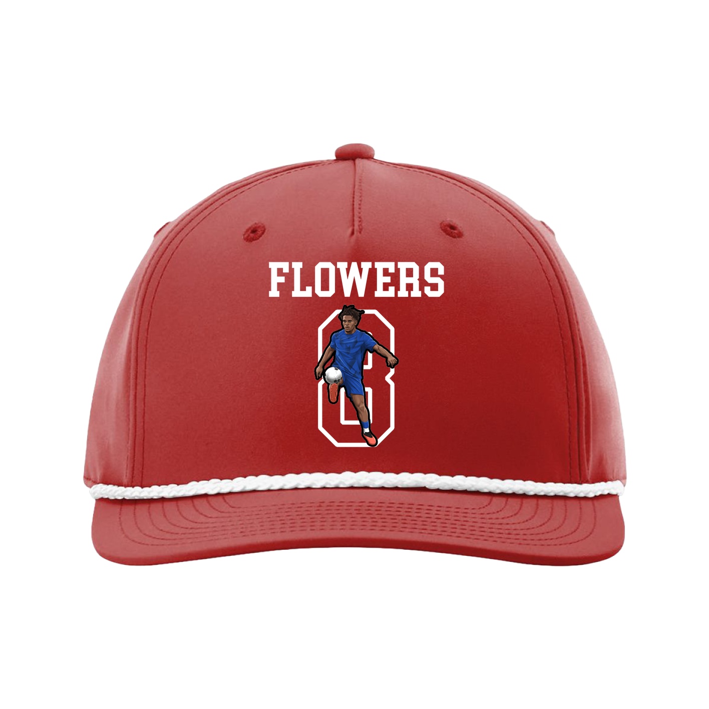 Five-Panel Classic Rope Cap — Shirsey in Red