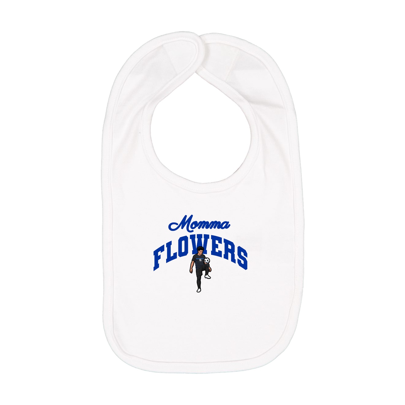 Infant Bib — Mothers Day Arch in White