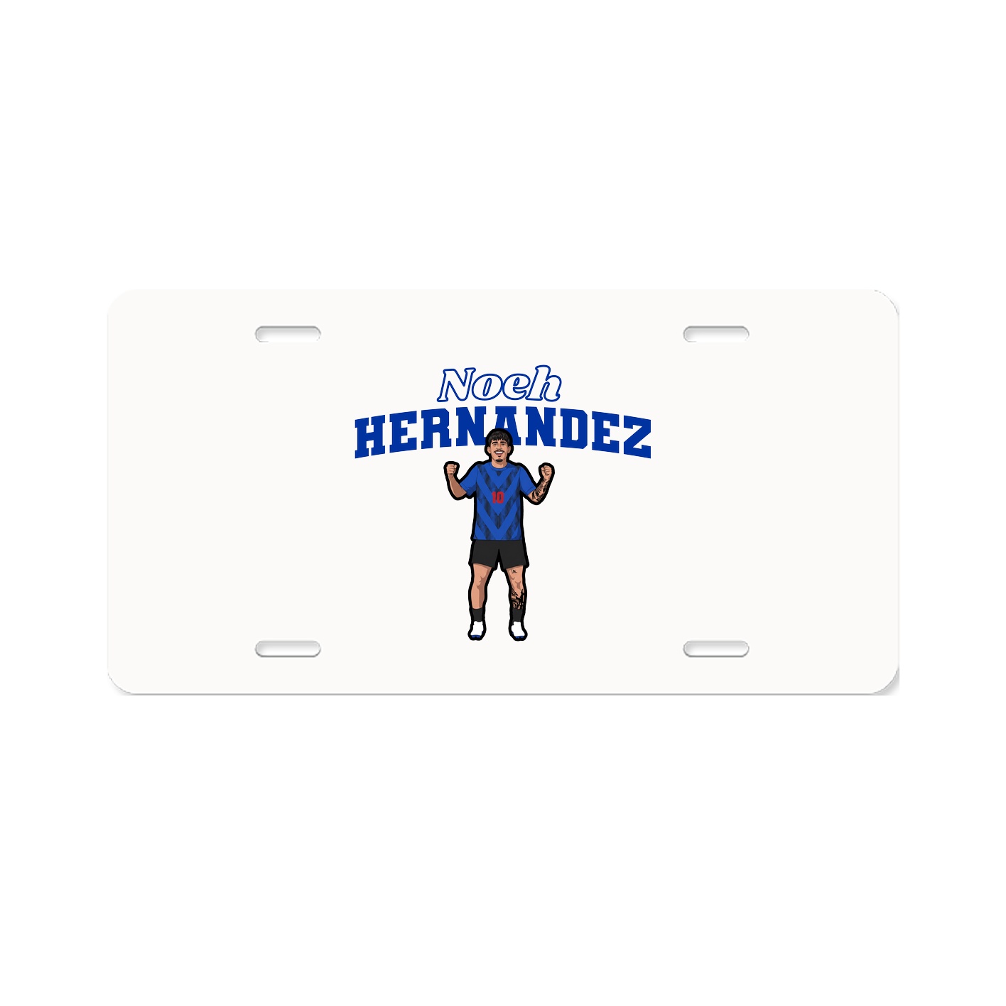 License Plate — Name Arch in Classic