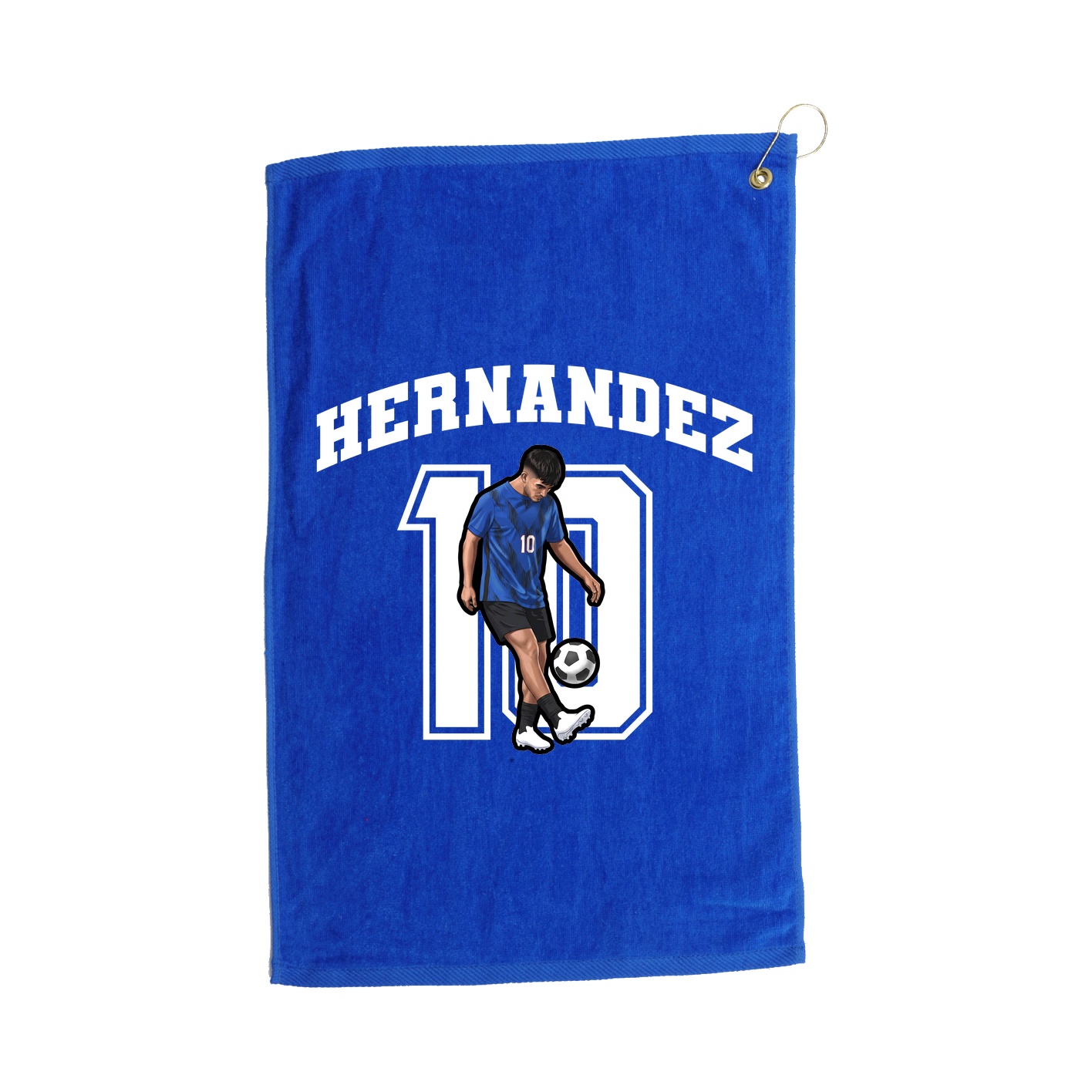 Golf Towel — Number in Royal