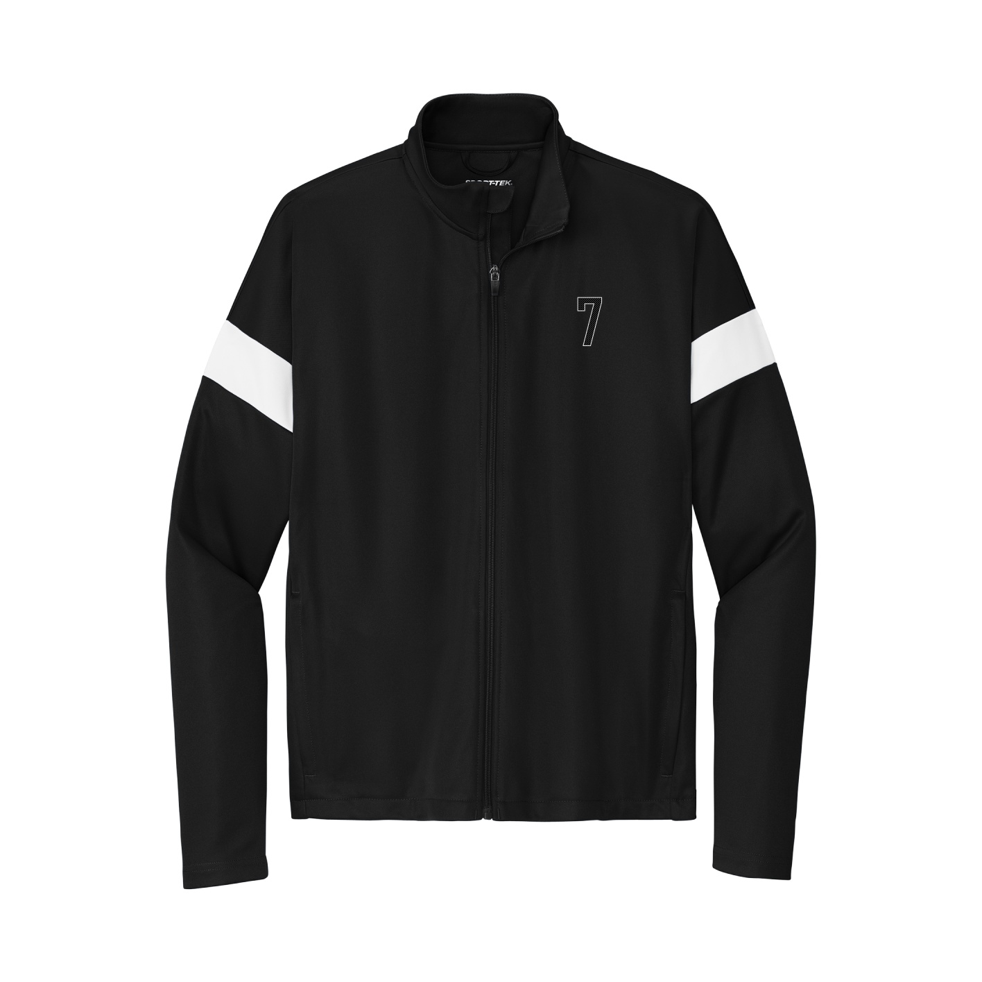 Team Travel Full-Zip Jacket — Front Shirsy in Black/White