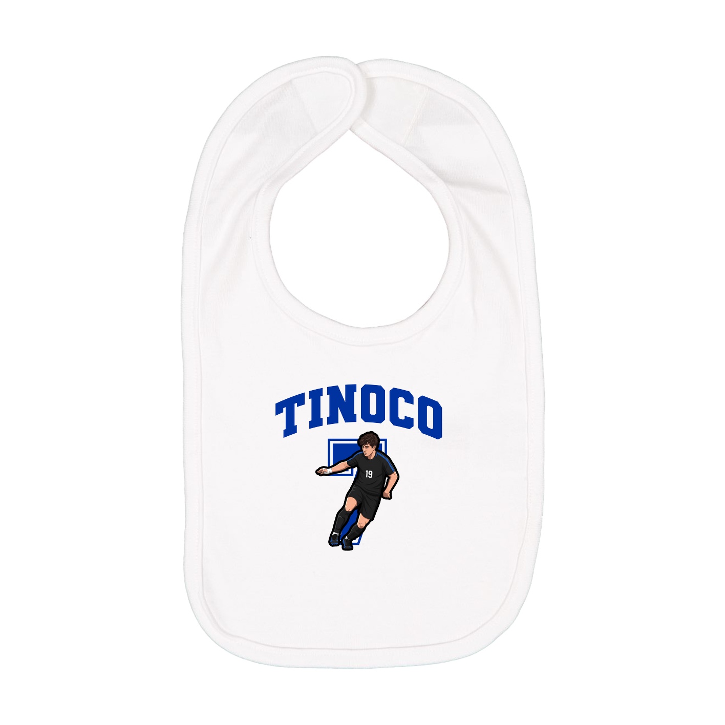 Infant Bib — Number in White