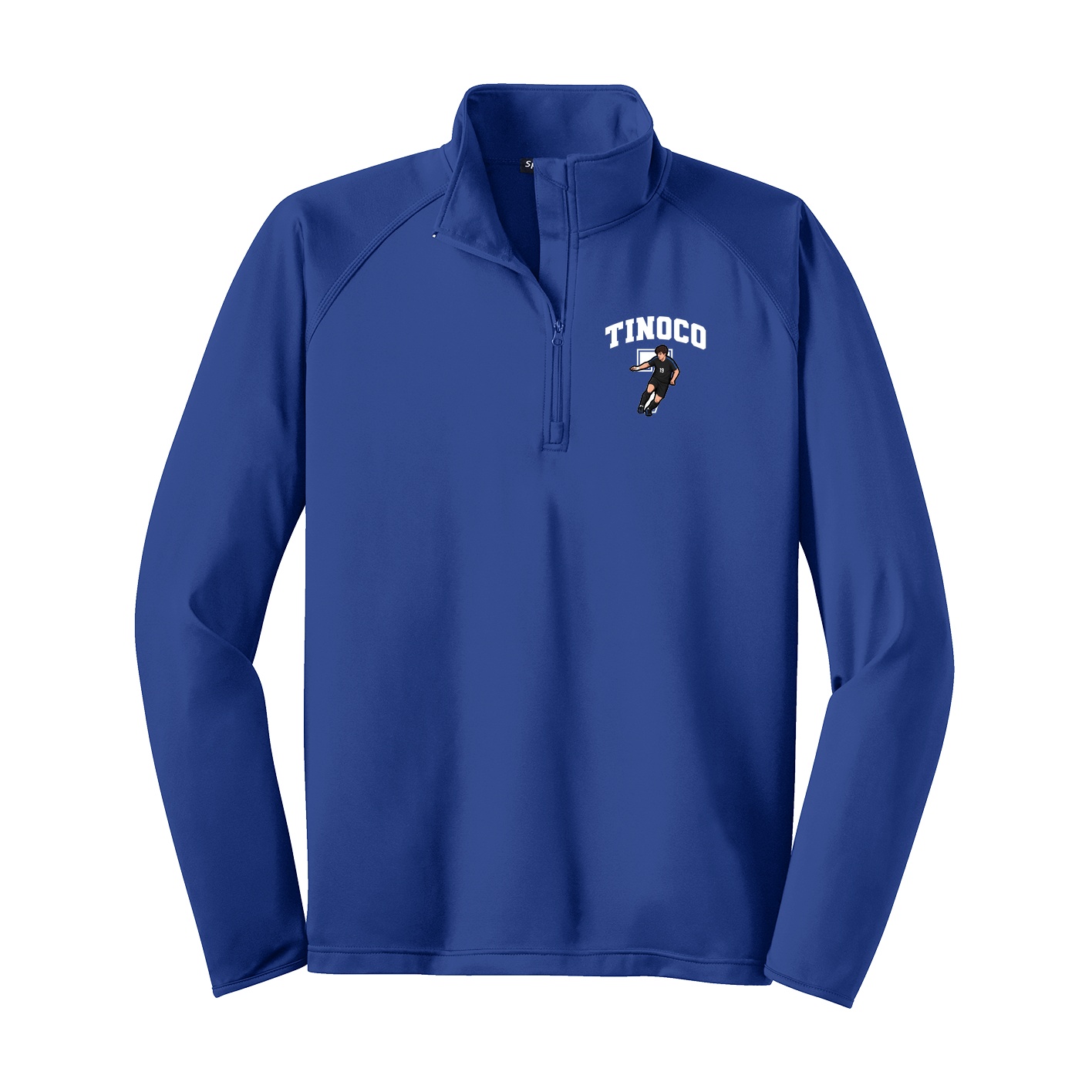 Q-Zip Pullover — Number in Royal