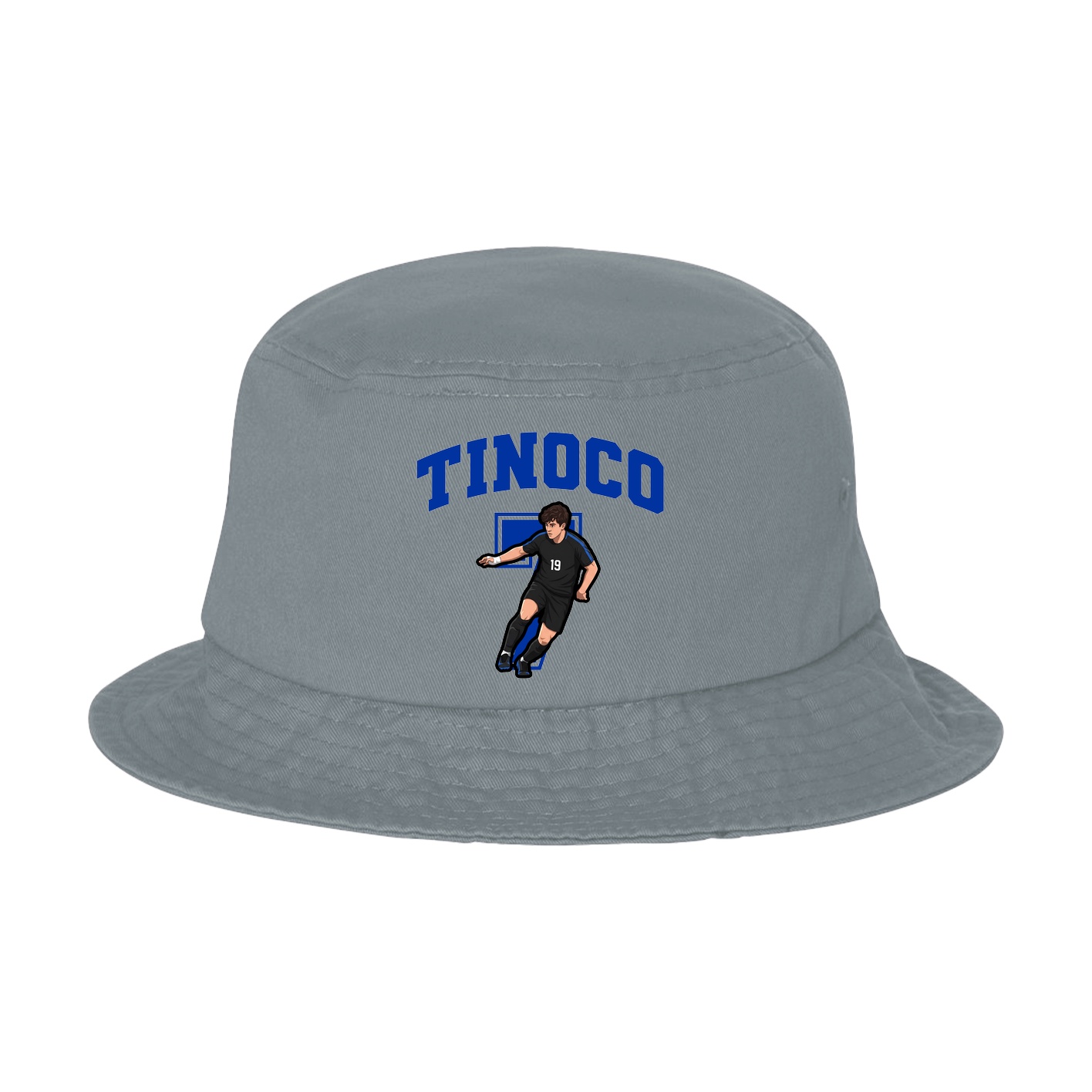 Bucket Cap — Number in Grey