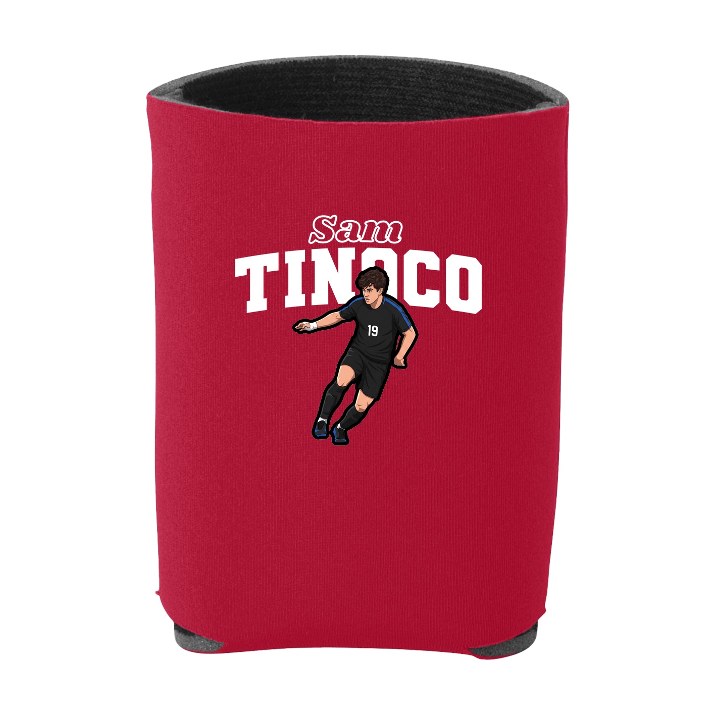 Can Holder — Name Arch in Red