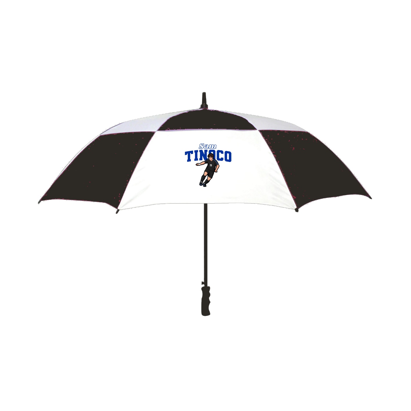 Golf Umbrella — Name Arch in Black