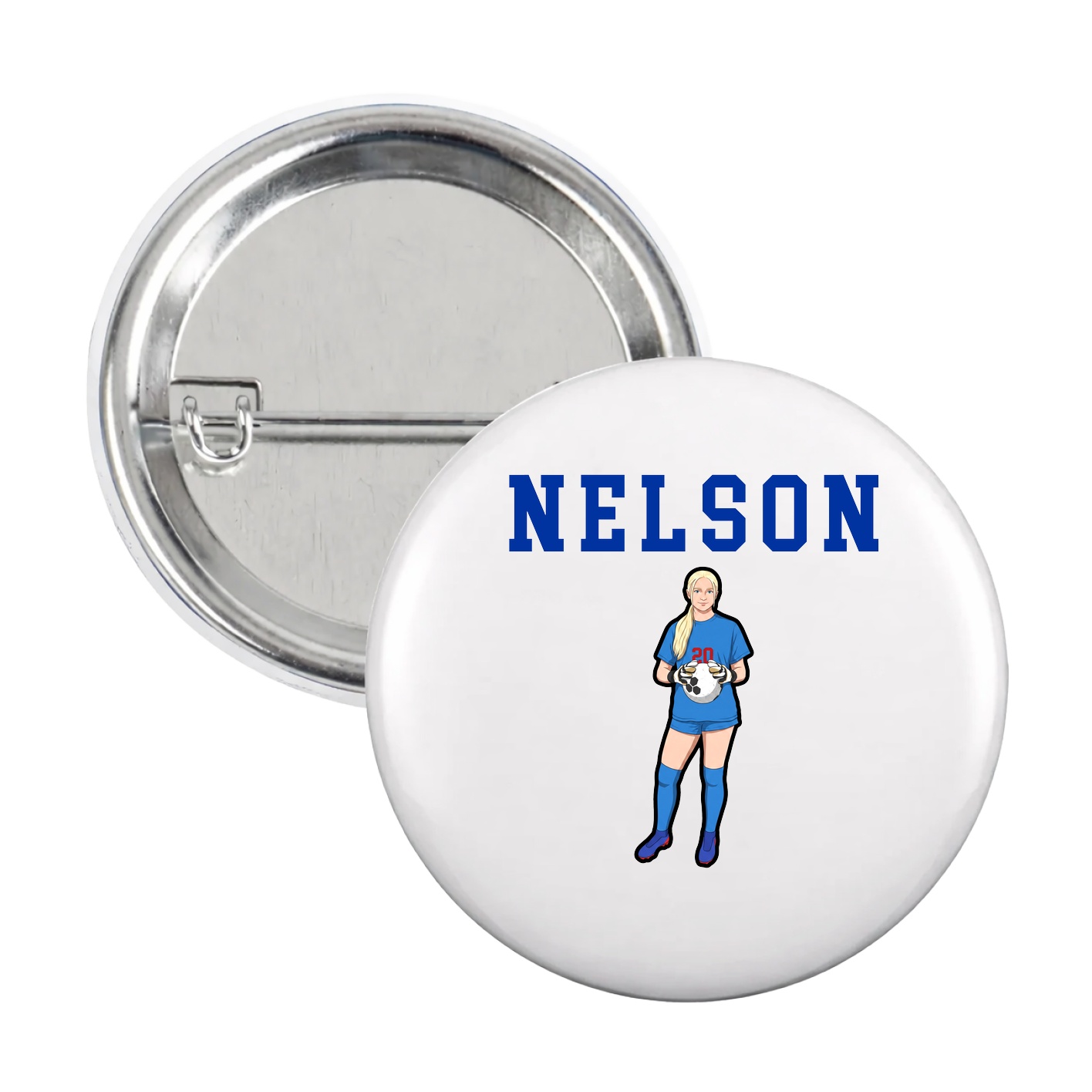 Game Day Button — Shirsey in White