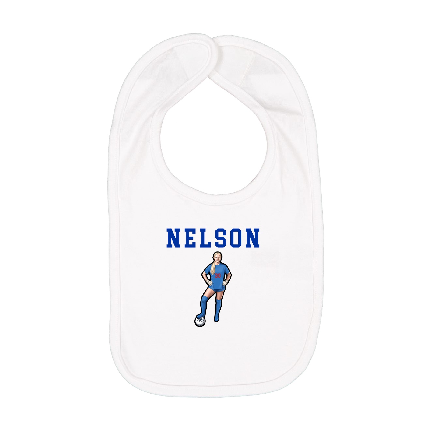 Infant Bib — Shirsey in White