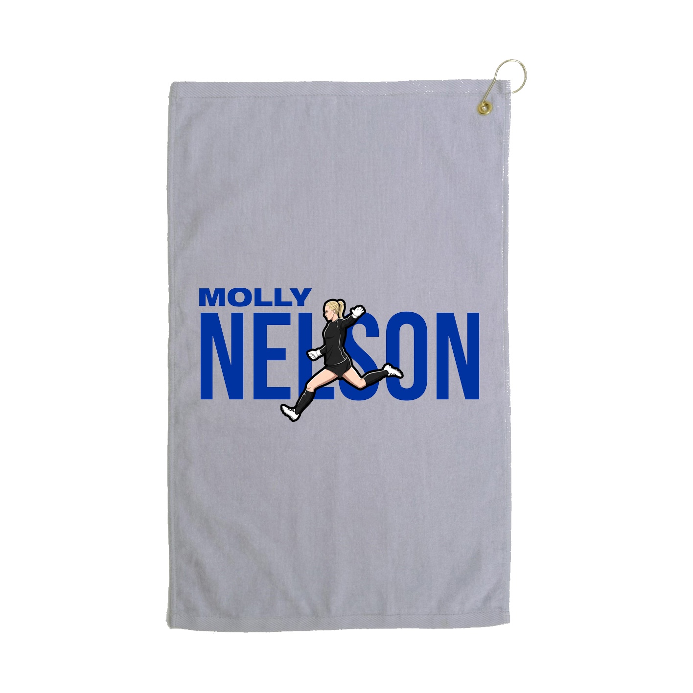 Golf Towel — Player Name in Grey