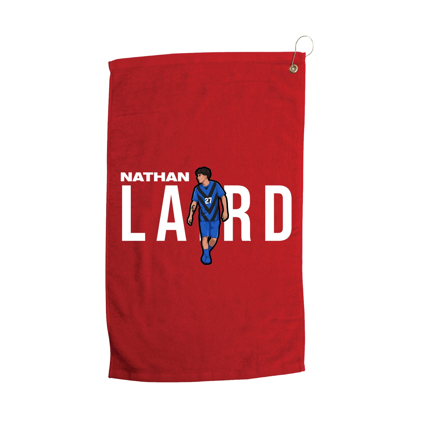 Golf Towel — Player Name in Red