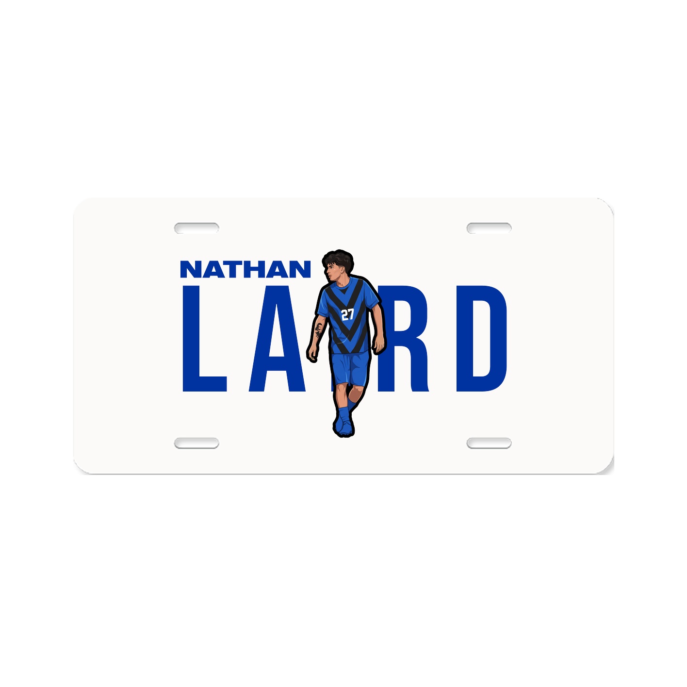 License Plate — Player Name in Classic