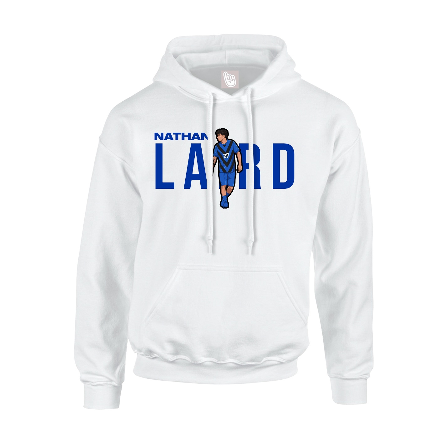 Youth Hoodie — Player Name in White
