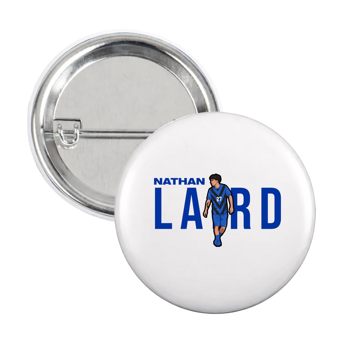 Game Day Button — Player Name in White