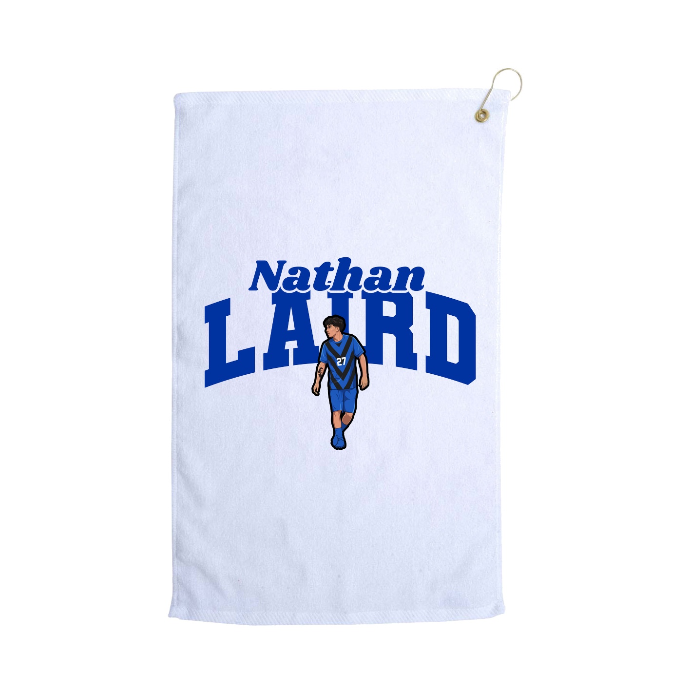 Golf Towel — Signature Arch in White