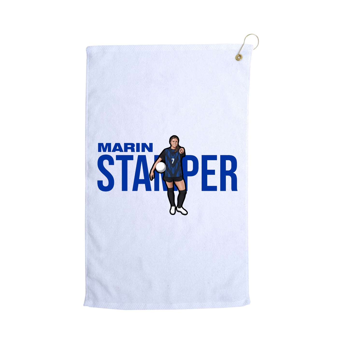 Golf Towel — Player Name in White
