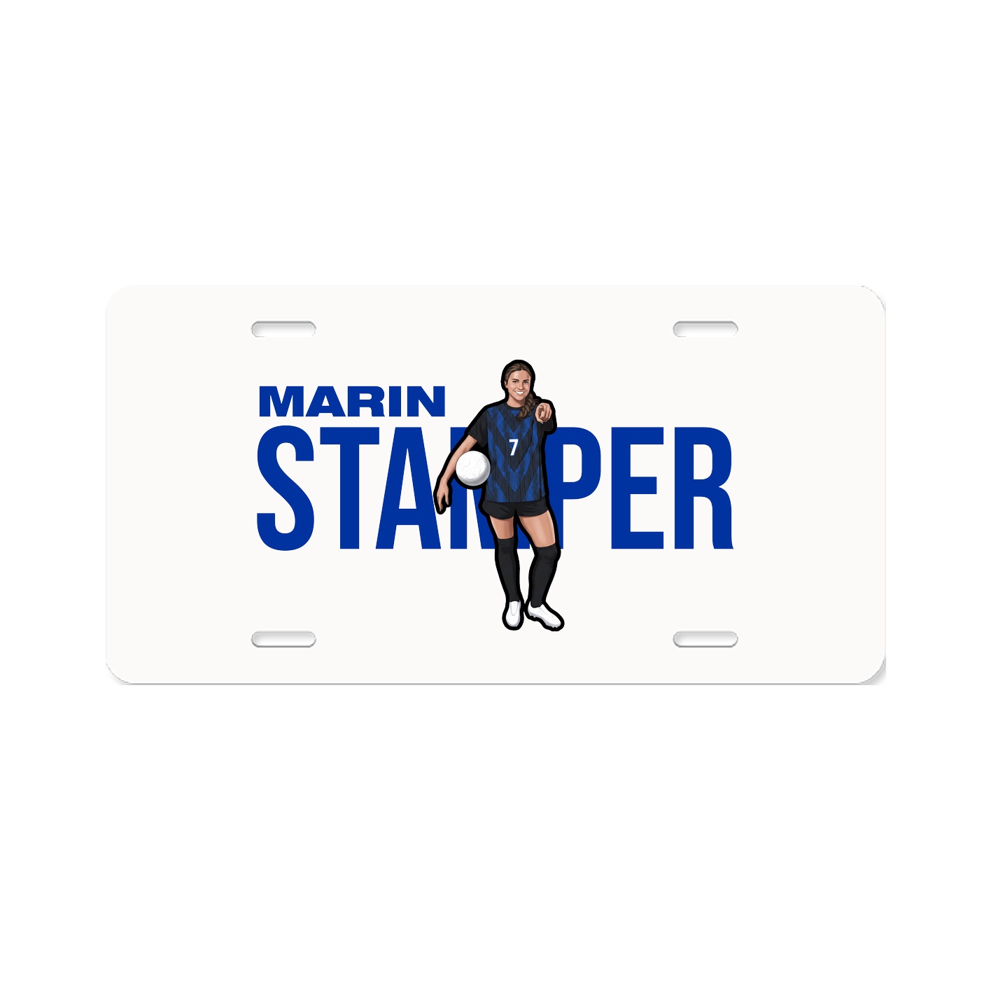 License Plate — Player Name in Classic