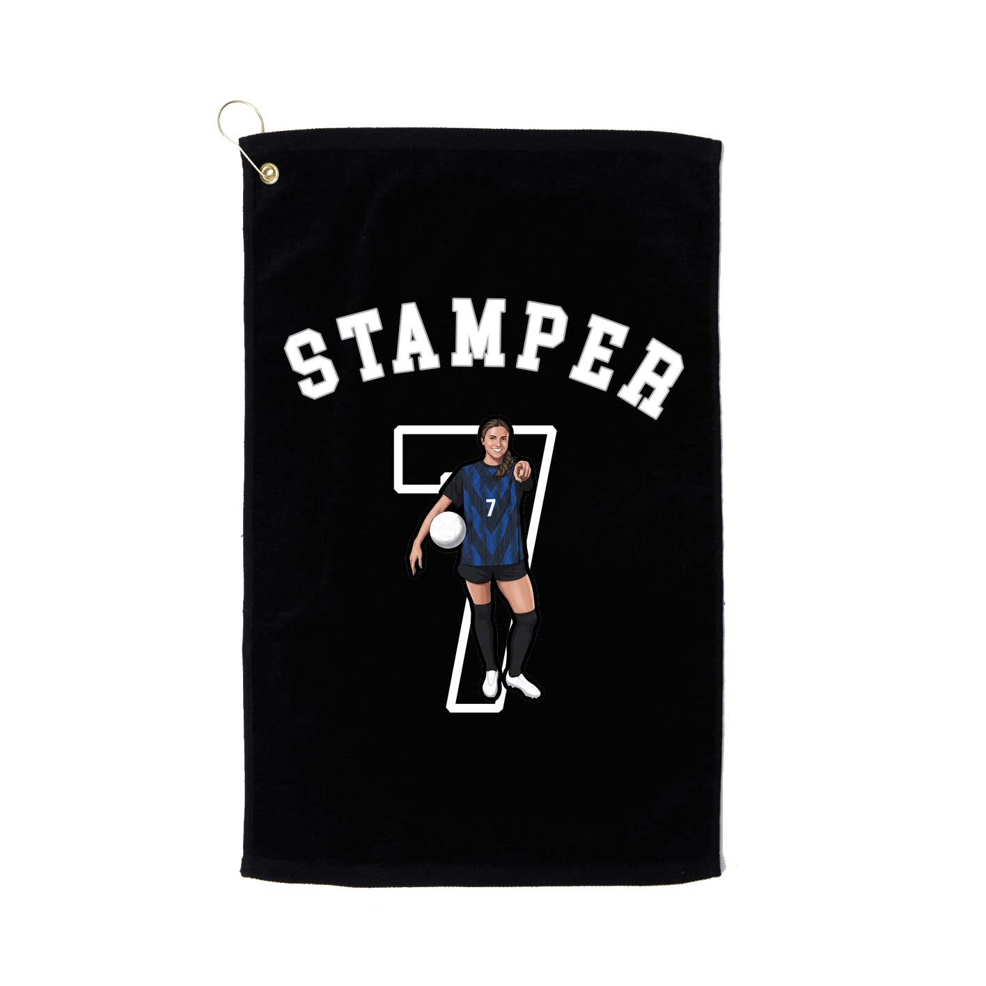 Golf Towel — Shirsey Arch in Black