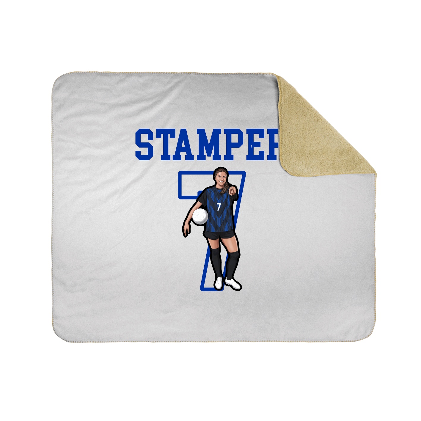 Throw Blanket — Shirsey in White